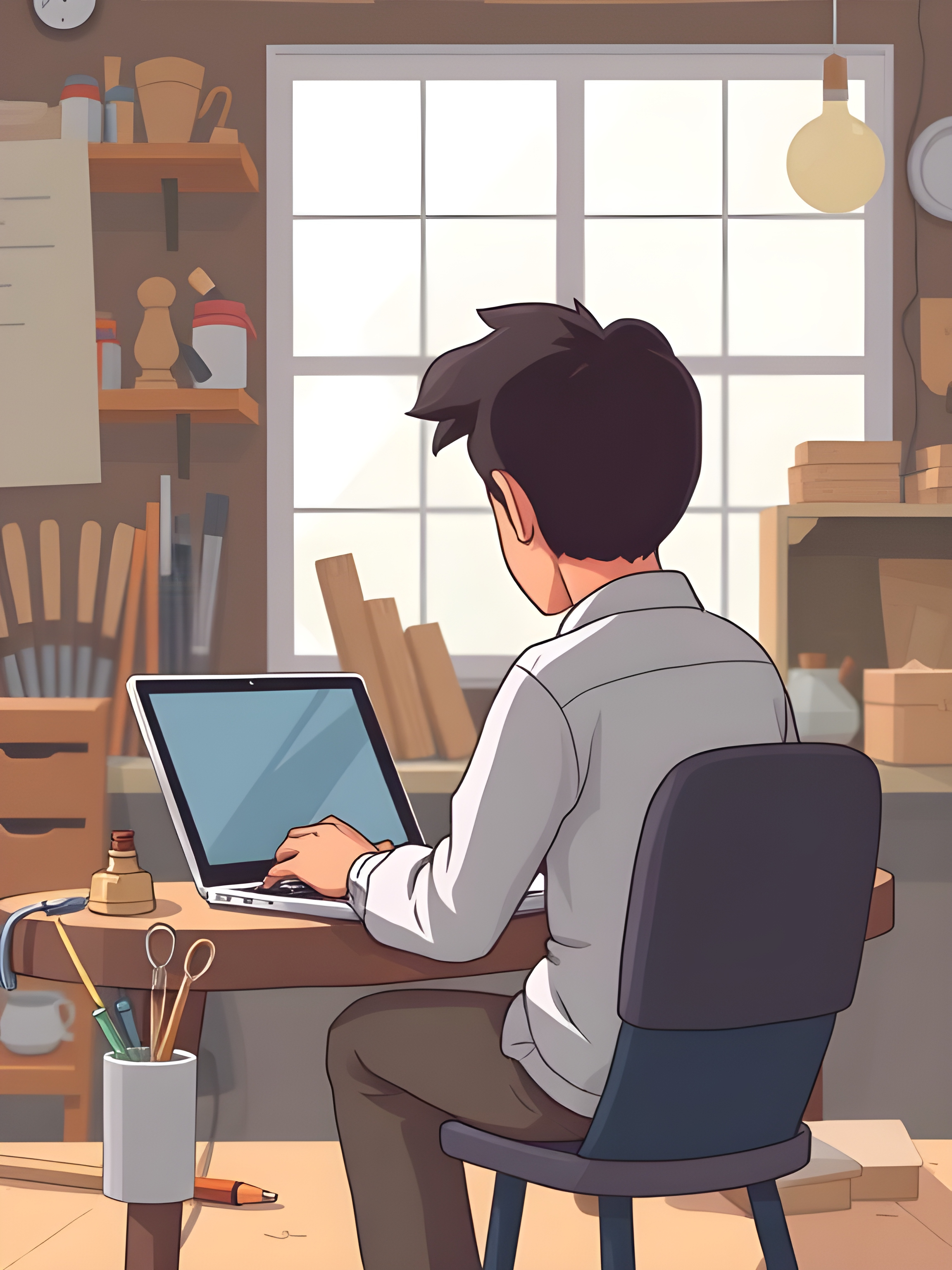 Lokala hantverkare i arbete